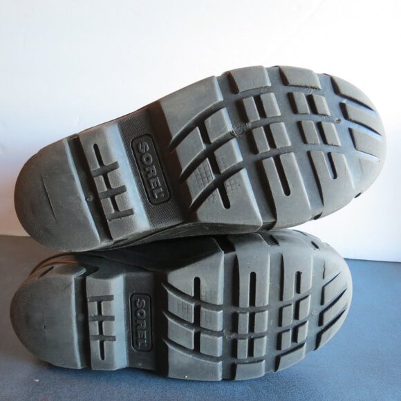 Sorel Children's Boots Slip On Brown/Maroon Rubber & Nylon Extra Lining Size 2 - Picture 6 of 10